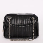 Chanel Mademoiselle Camera Bag Black Lambskin SHW