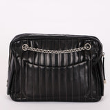 Chanel Mademoiselle Camera Bag Black Lambskin SHW