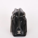 Chanel Mademoiselle Camera Bag Black Lambskin SHW