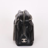 Chanel Mademoiselle Camera Bag Black Lambskin SHW