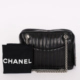 Chanel Mademoiselle Camera Bag Black Lambskin SHW