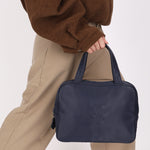 Saint Laurent Top Handle Bag Blue Nylon