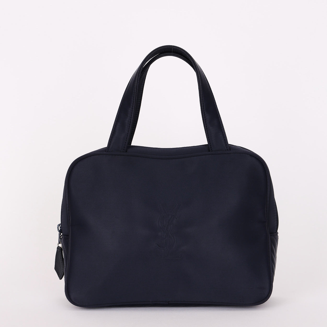 Saint Laurent Top Handle Bag Blue Nylon