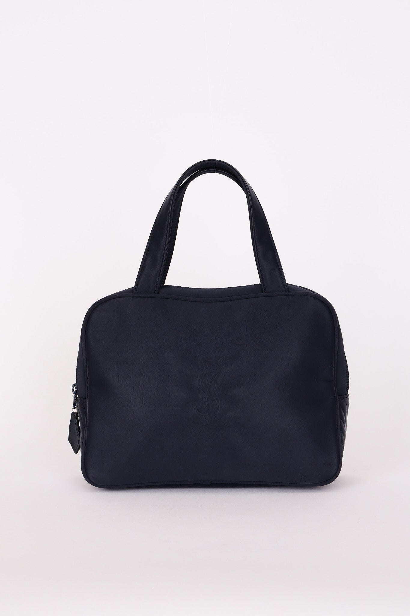 Saint Laurent Top Handle Bag Blue Nylon