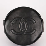 Chanel Buckle Bucket Bag Black Lambskin 24K GP