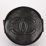 Chanel Buckle Bucket Bag Black Lambskin 24K GP