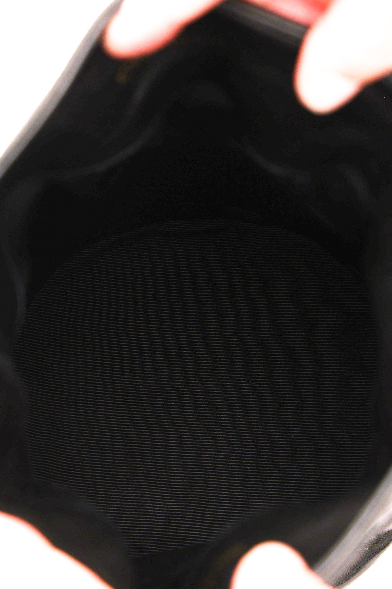 Chanel Buckle Bucket Bag Black Lambskin 24K GP