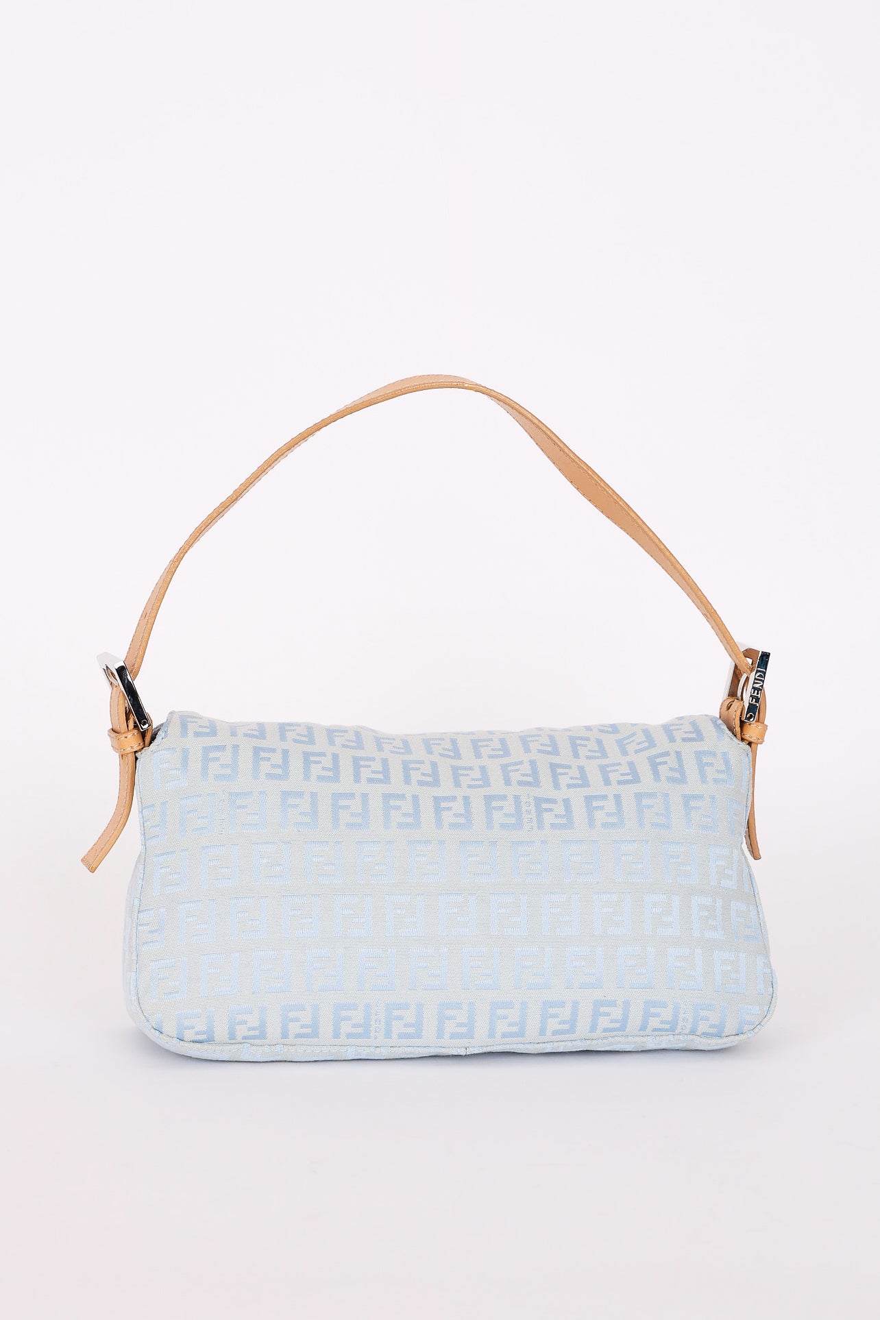 Fendi Zucchino Mamma Baguette Light Blue