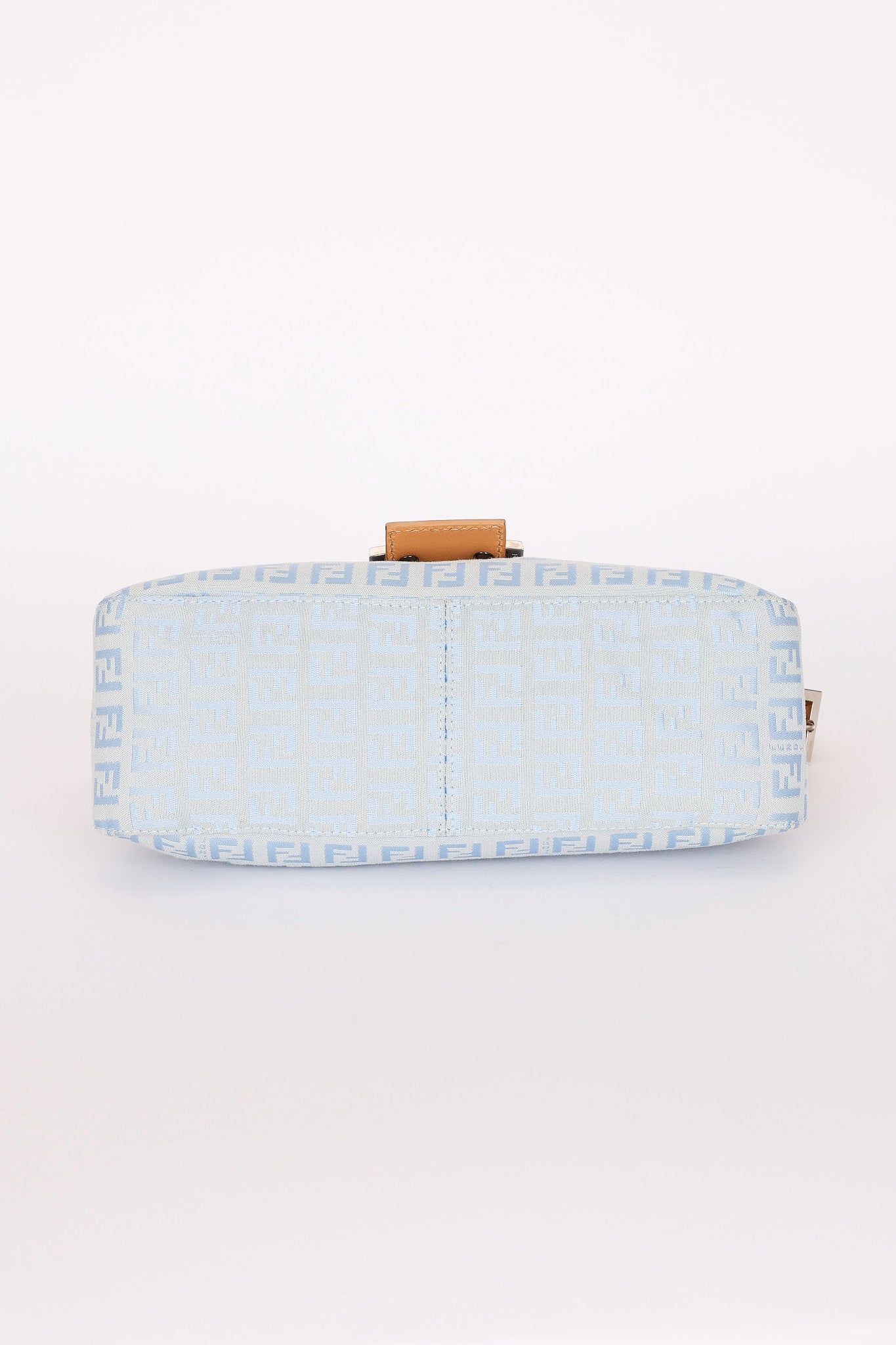 Fendi Zucchino Mamma Baguette Light Blue