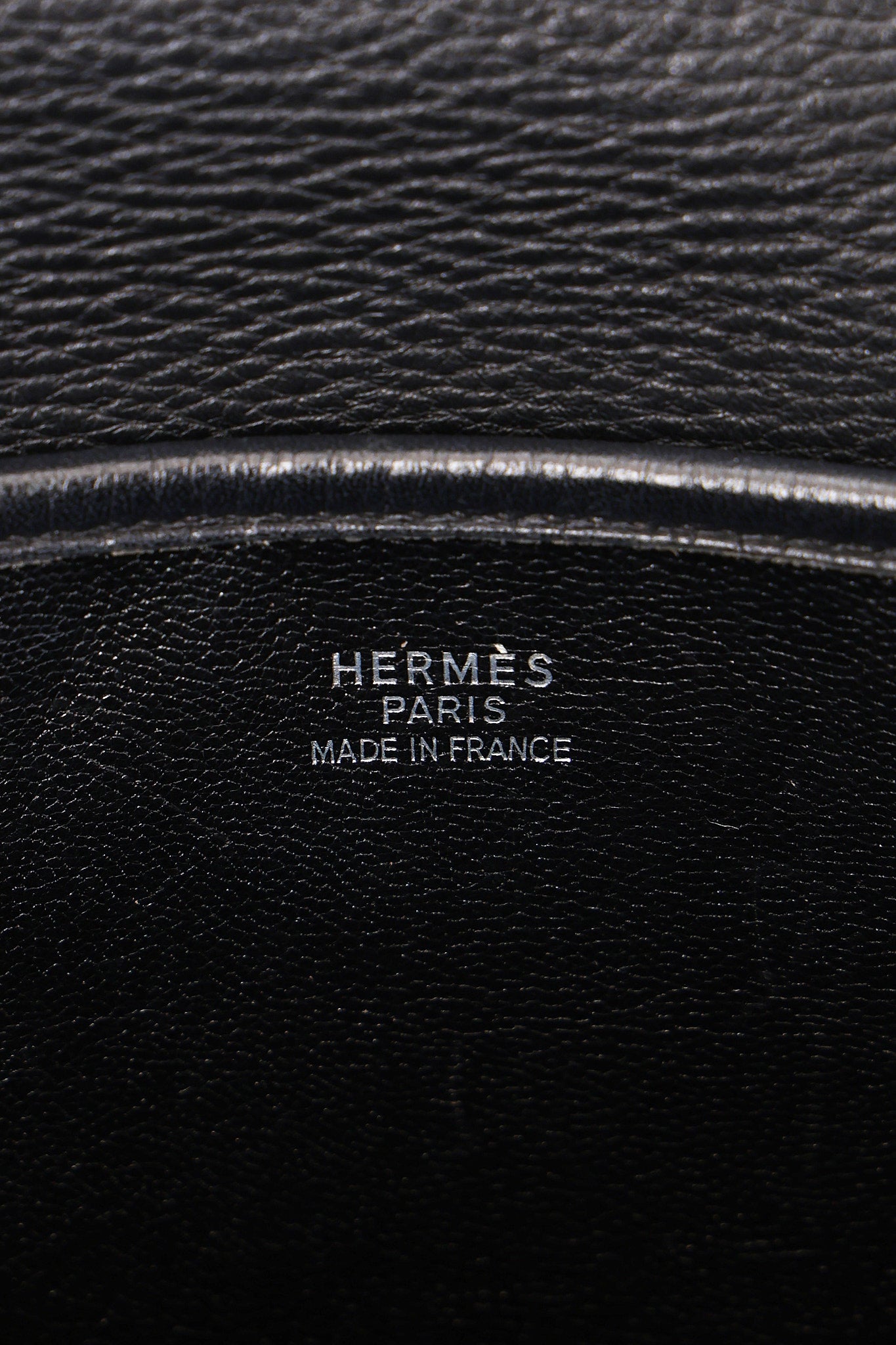 Hermès Christine Shoulder Bag Noir Fjord 1998 PHW