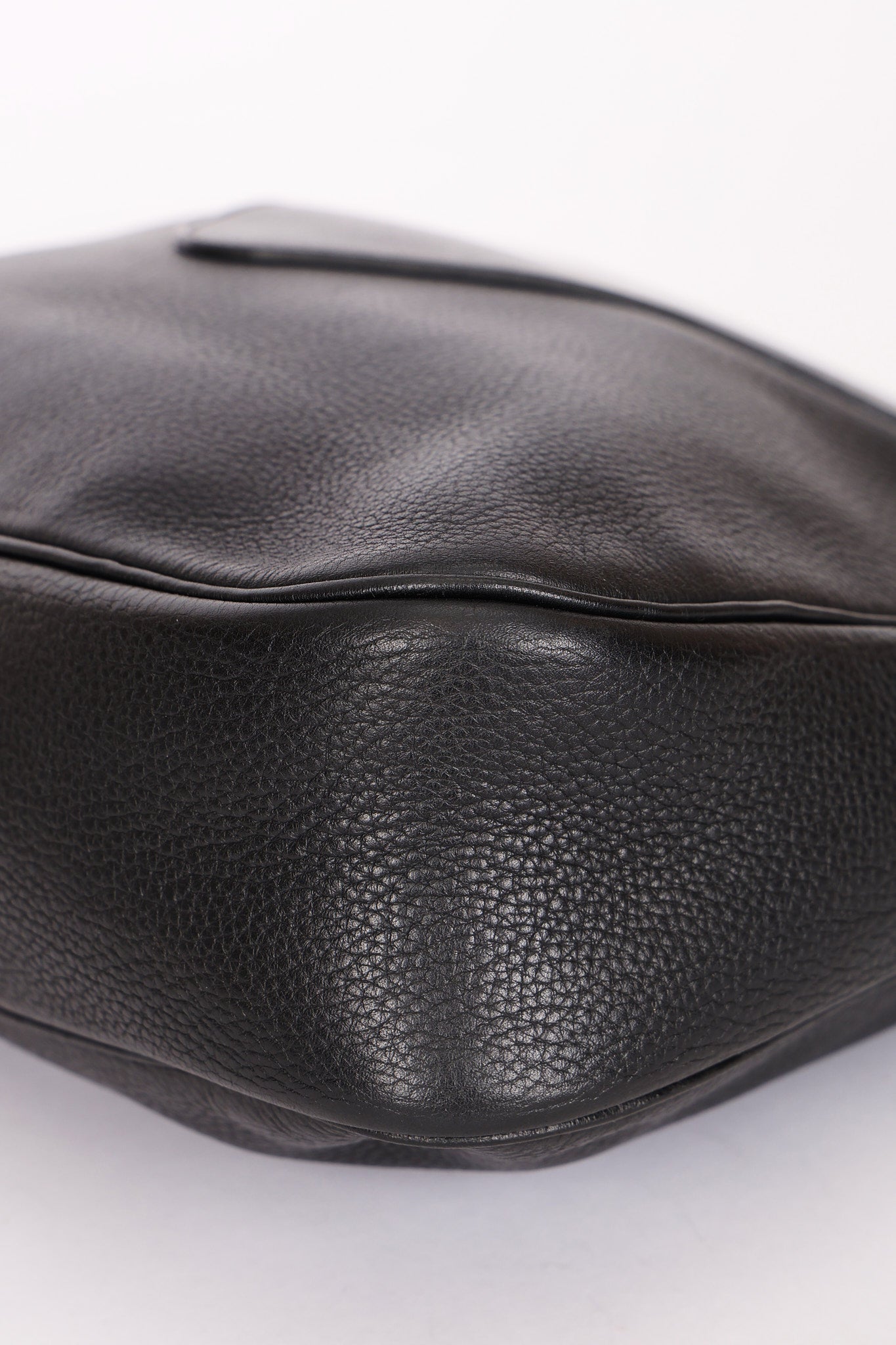 Hermès Christine Shoulder Bag Noir Fjord 1998 PHW