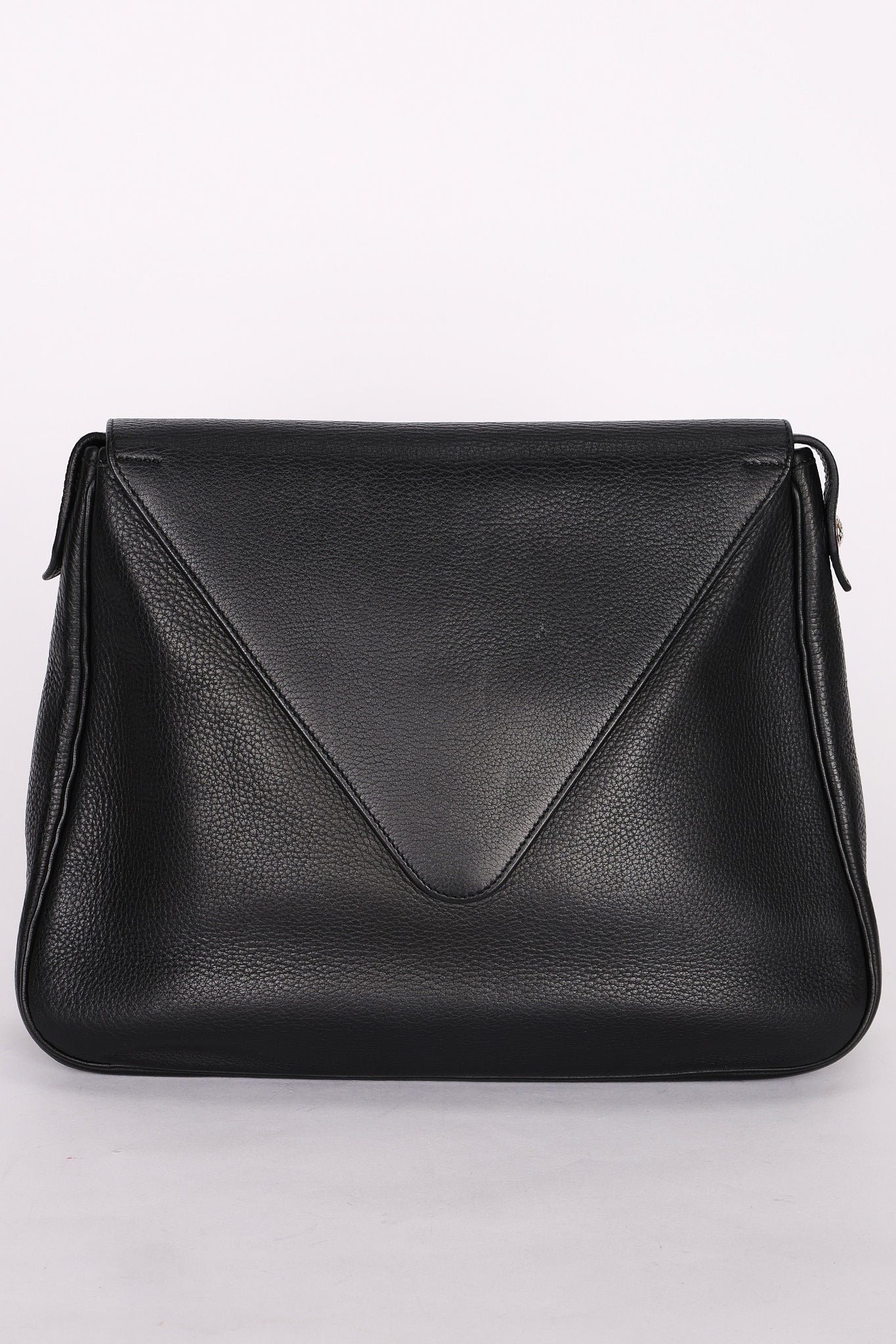 Hermès Christine Shoulder Bag Noir Fjord 1998 PHW