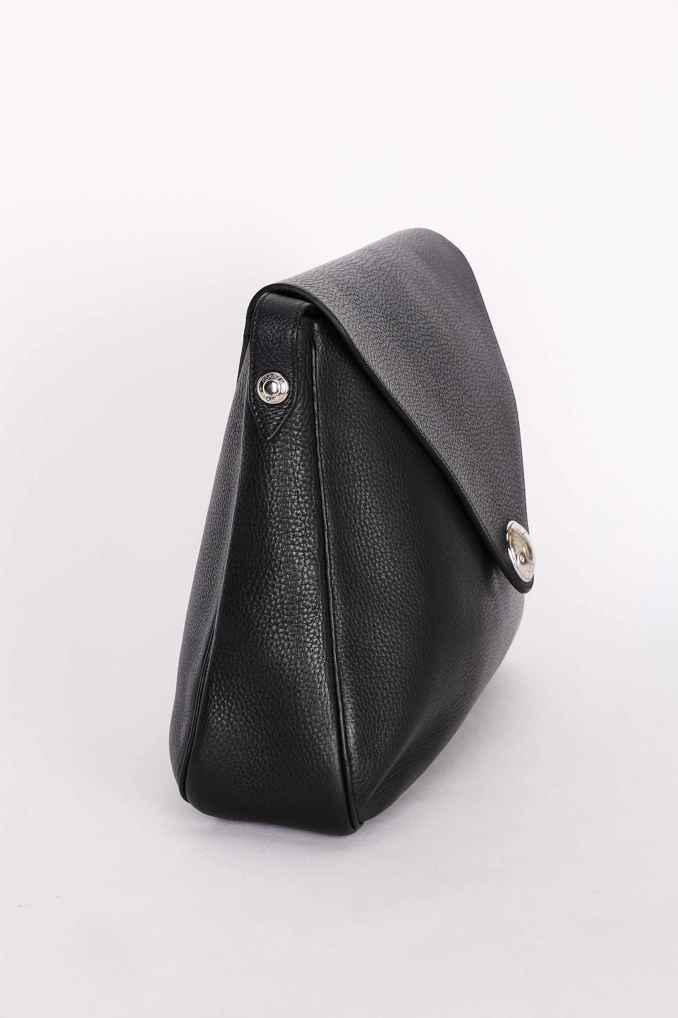 Hermès Christine Shoulder Bag Noir Fjord 1998 PHW