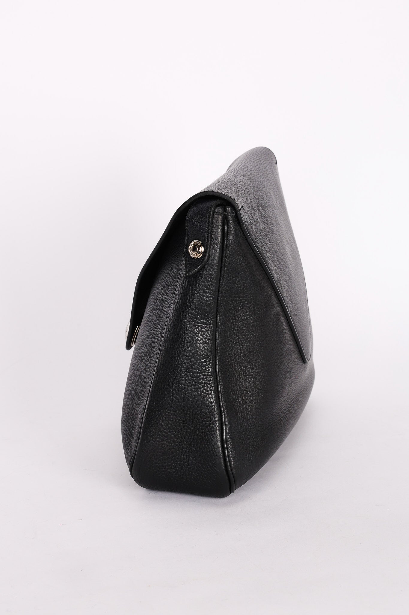 Hermès Christine Shoulder Bag Noir Fjord 1998 PHW