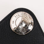 Hermès Christine Shoulder Bag Noir Fjord 1998 PHW