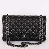 Chanel Jumbo Classic Double Flap Black Lambskin SHW