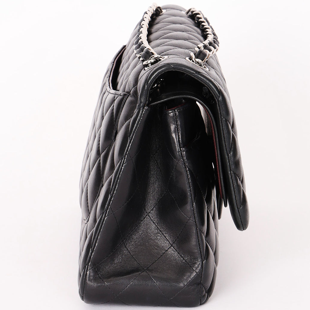 Chanel Jumbo Classic Double Flap Black Lambskin SHW