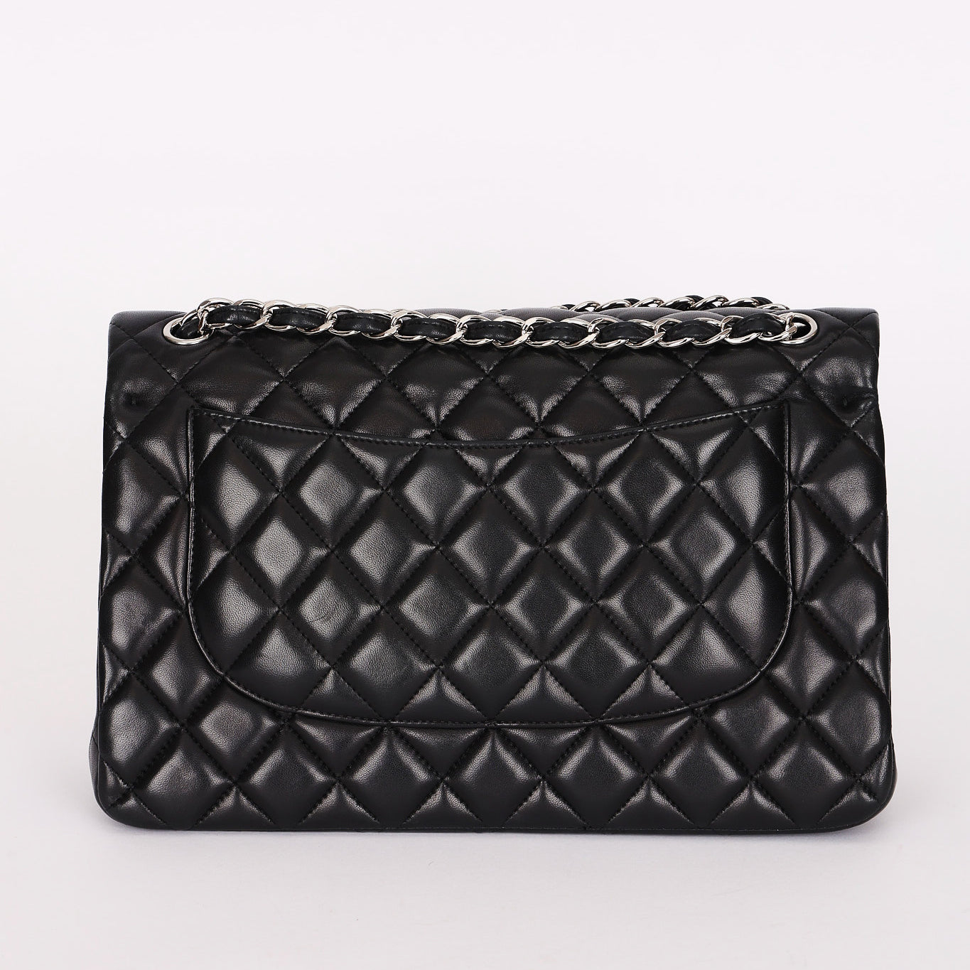 Chanel Jumbo Classic Double Flap Black Lambskin SHW
