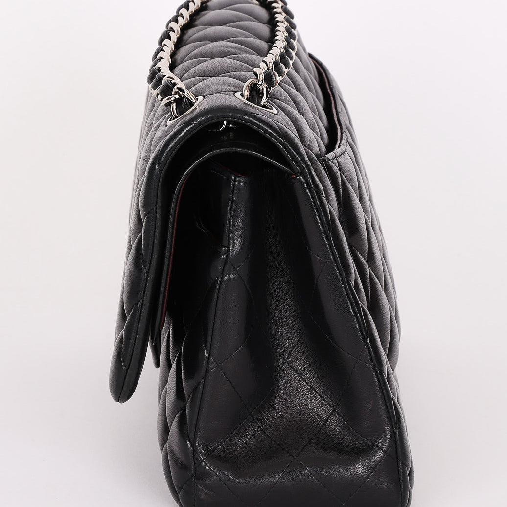 Chanel Jumbo Classic Double Flap Black Lambskin SHW