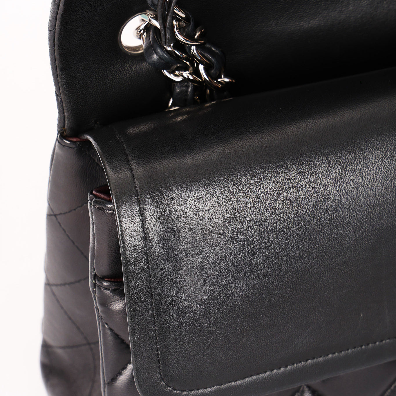 Chanel Jumbo Classic Double Flap Black Lambskin SHW
