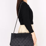 Chanel Expandable Ligne Flap Black Nylon 2007 SHW