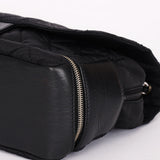 Chanel Expandable Ligne Flap Black Nylon SHW