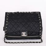 Chanel Expandable Ligne Flap Black Nylon 2007 SHW