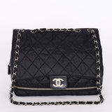 Chanel Expandable Ligne Flap Black Nylon 2007 SHW