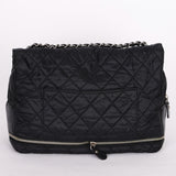 Chanel Expandable Ligne Flap Black Nylon 2007 SHW