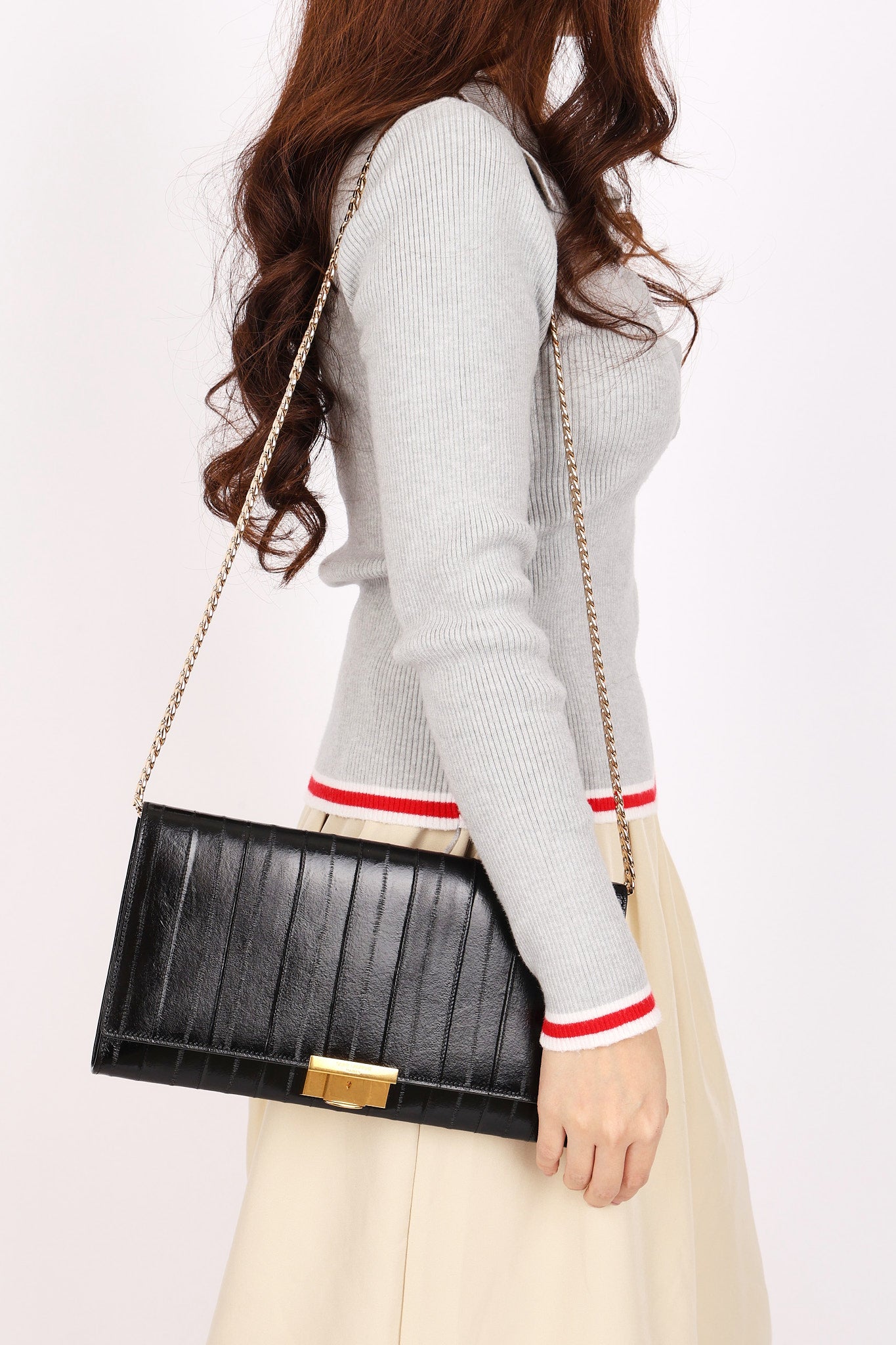 Saint Laurent Clutch Eel Skin
