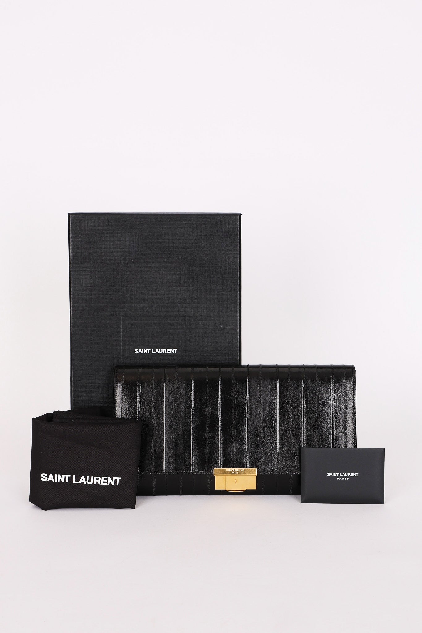 Saint Laurent Clutch Eel Skin