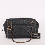 Chanel Whipstitch Camera Bag Gray Calfskin RHW