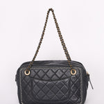 Chanel Whipstitch Camera Bag Gray Calfskin 2015 RHW