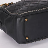 Chanel Whipstitch Camera Bag Gray Calfskin 2015 RHW