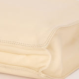 Chanel Wooden Top Handle Tote White Caviar