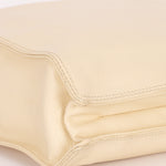 Chanel Wooden Top Handle Tote White Caviar