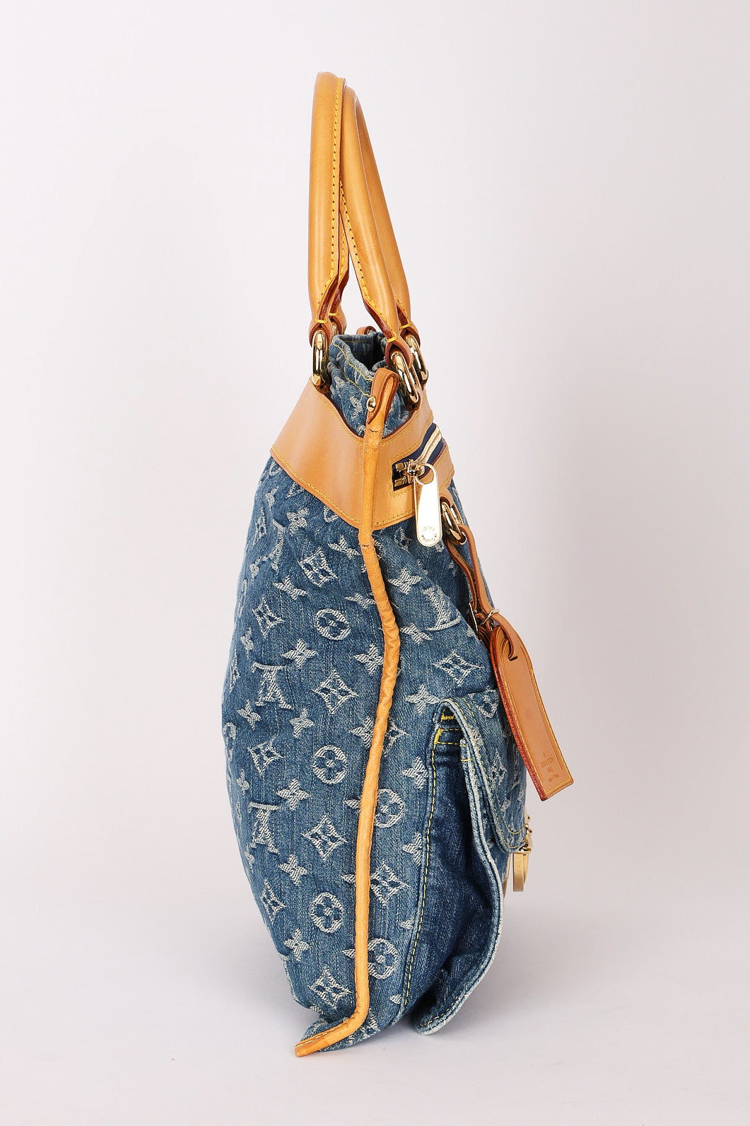 Louis Vuitton Monogram Denim Sac Plat 2005