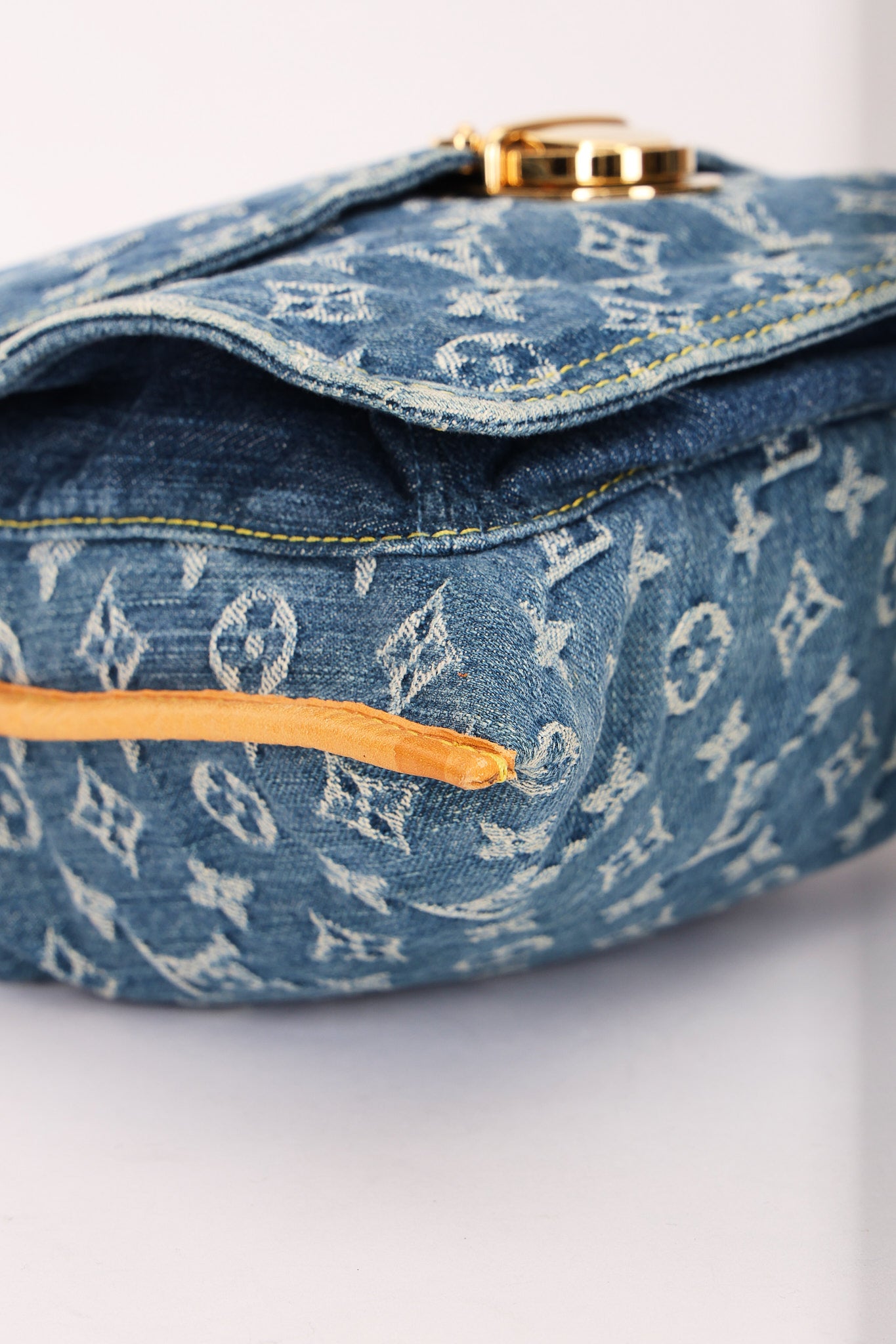 Louis Vuitton Monogram Denim Sac Plat 2005
