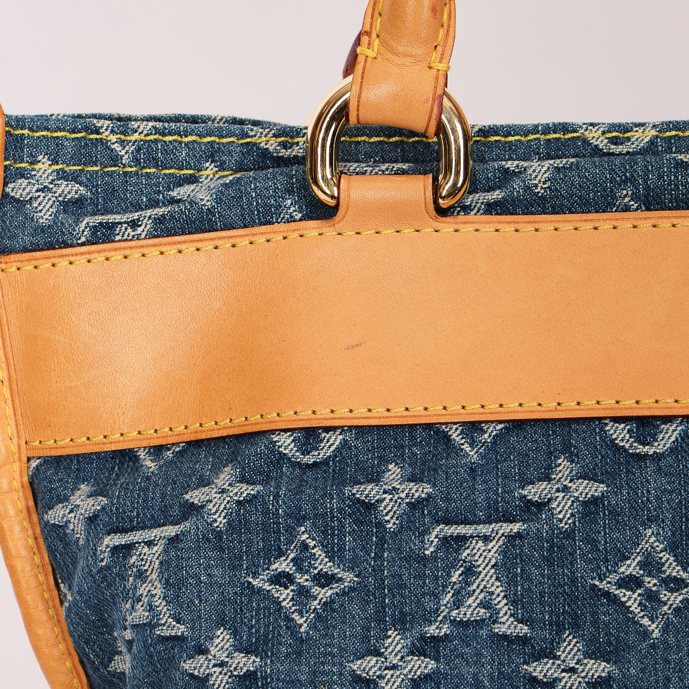 Louis Vuitton Monogram Denim Sac Plat 2005