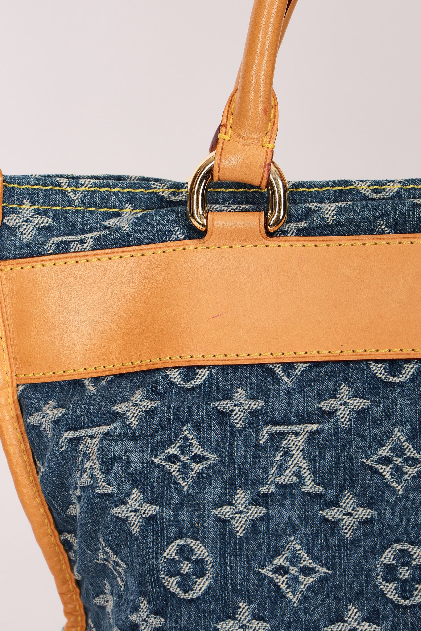 Louis Vuitton Monogram Denim Sac Plat 2005
