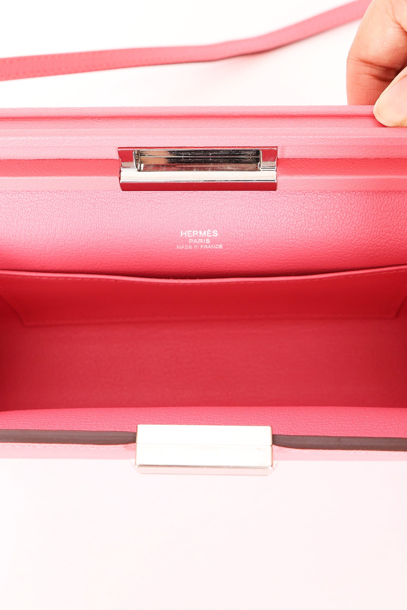 Hermès Clic-H 21 Shoulder Bag Rose Azalee Evercolor PHW
