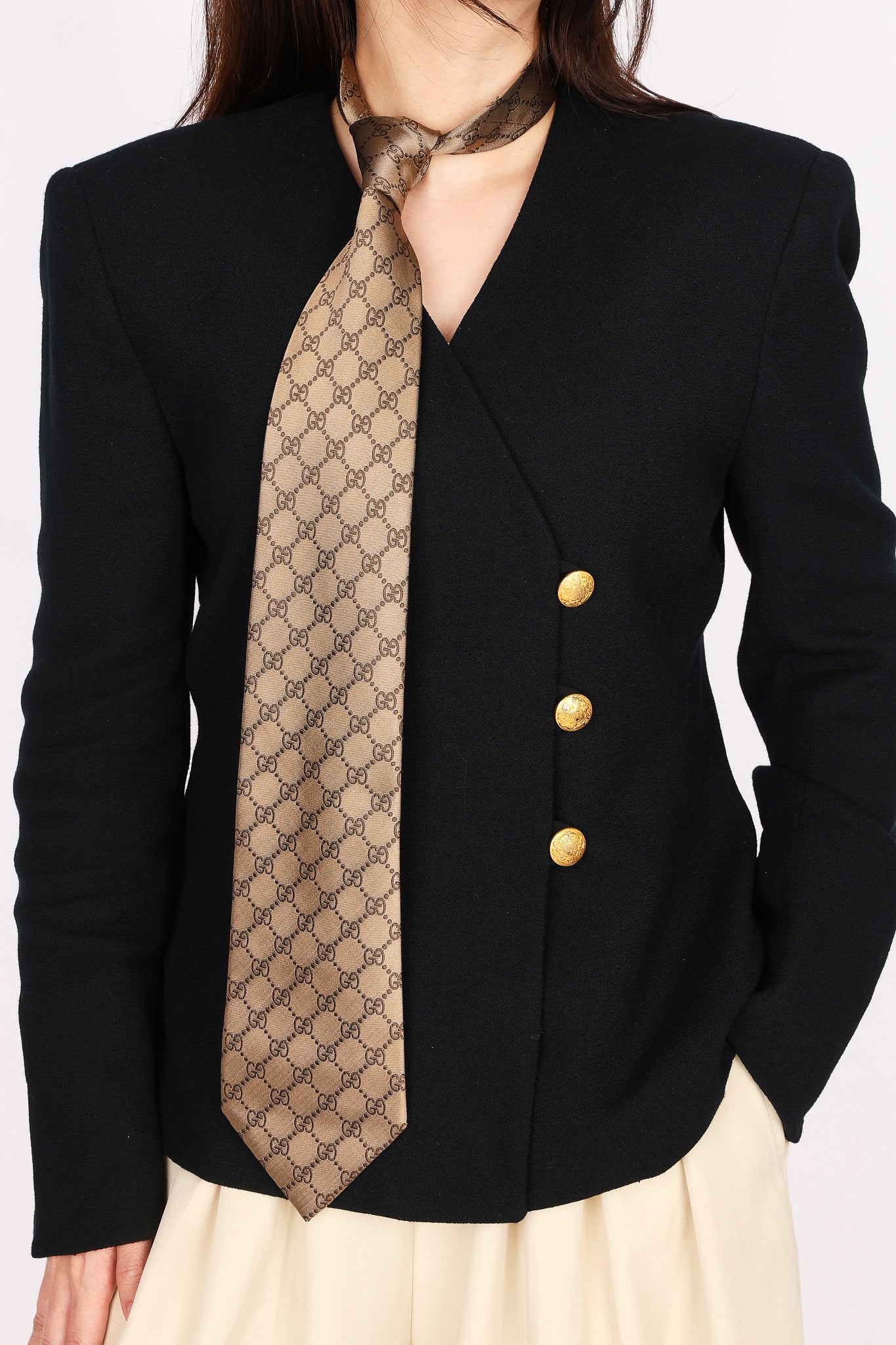 Gucci Monogram Silk Tie - Drop 53