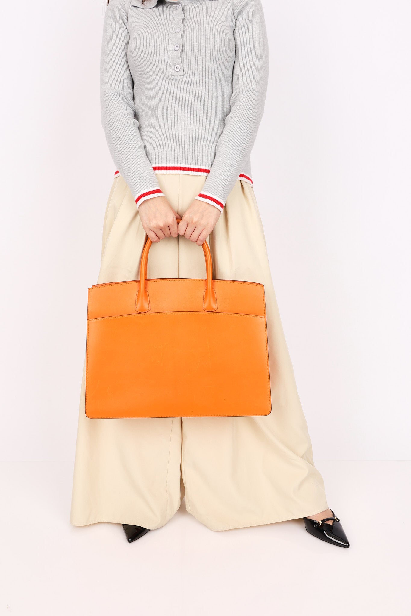 Hermès White Bus GM Orange Box 2002