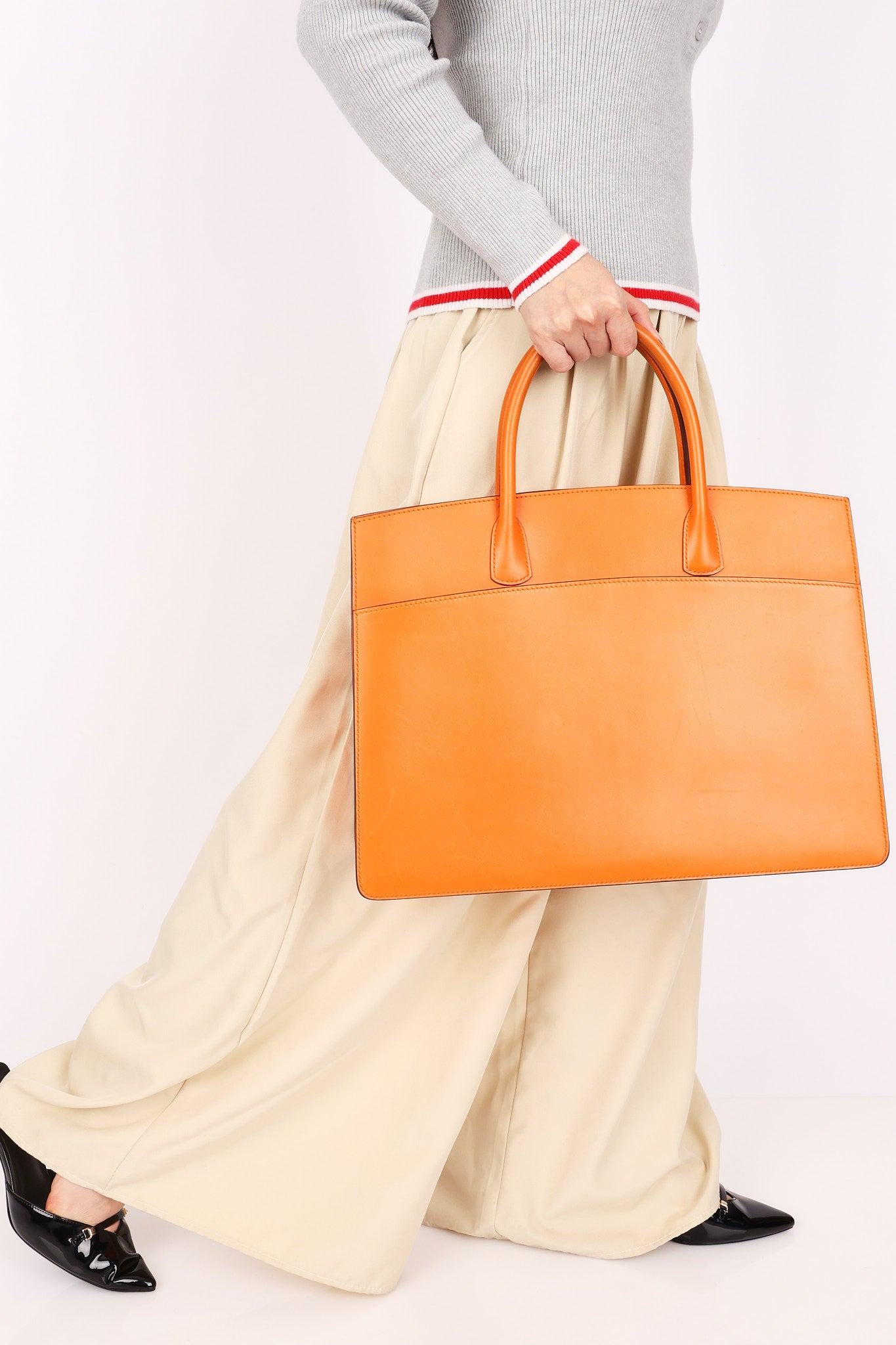 Hermès White Bus GM Orange Box 2002