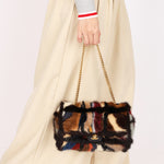 Chanel Mink Fur Patchwork Medium Single Flap AGHW