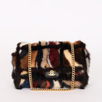 Chanel Mink Fur Patchwork Medium Single Flap AGHW
