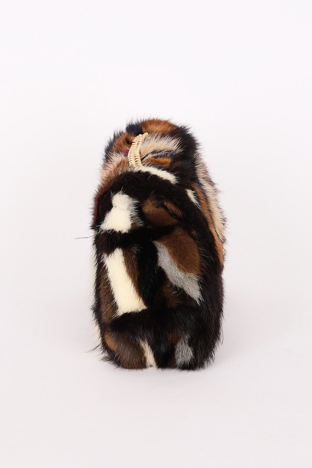 Chanel Mink Fur Patchwork Medium Single Flap AGHW