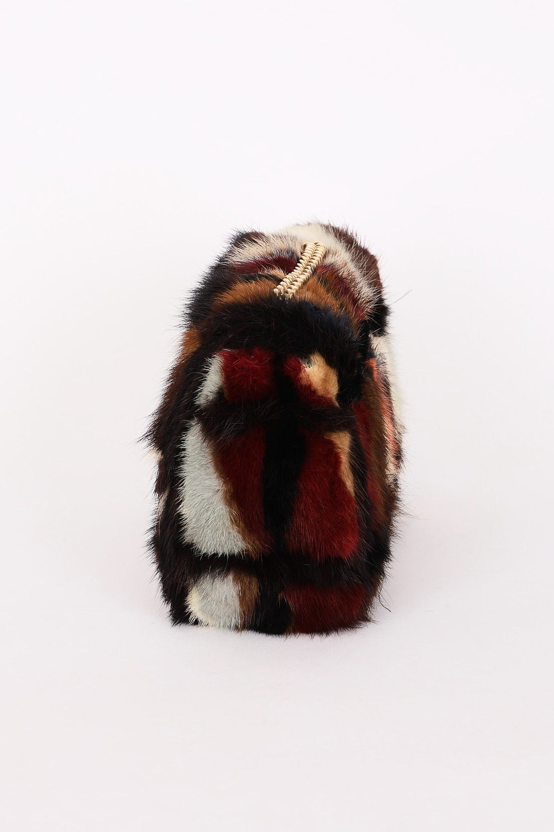 Chanel Mink Fur Patchwork Medium Single Flap AGHW