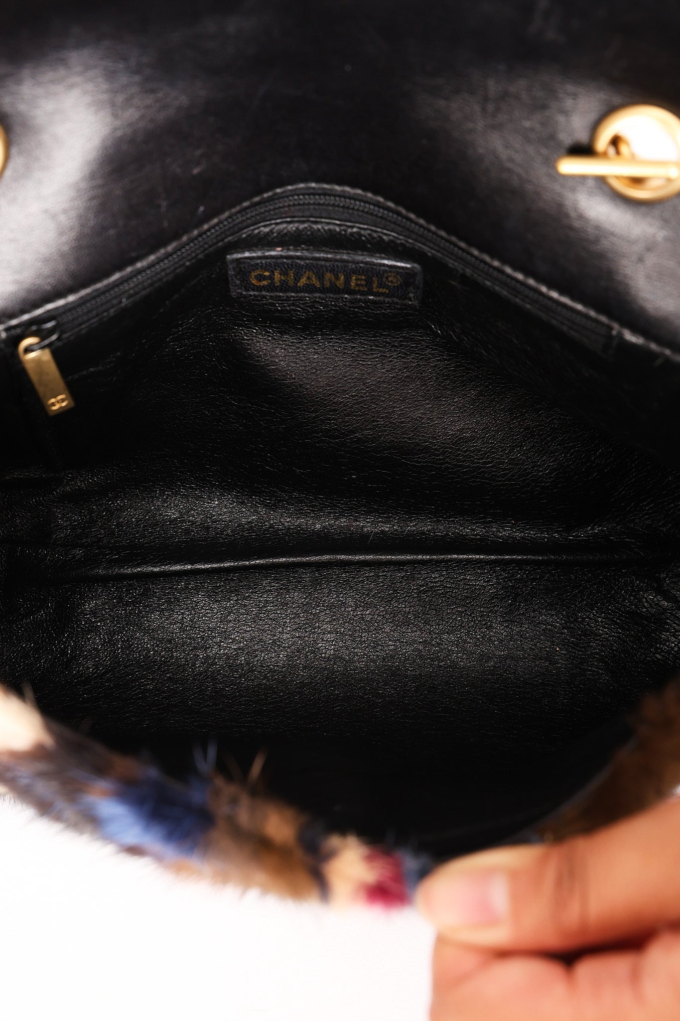 Chanel Mink Fur Patchwork Medium Single Flap AGHW