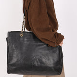 Chanel Timeless Tote Black Caviar 24K GP